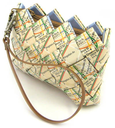 recycled map bag