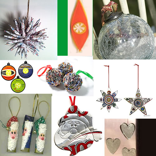 recycled holiday ornaments