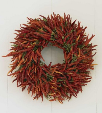 red hot chilli pepper wreath
