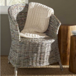 recycled newspaper chair